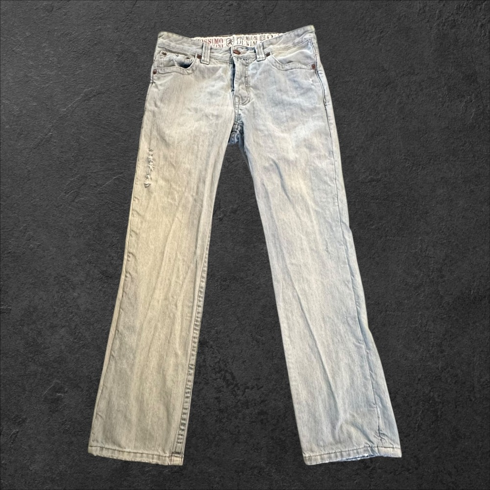 Mossimo Supply Co Y2K Jeans Mens T32x32 (A32x31)‎ Light Wash Button Fly